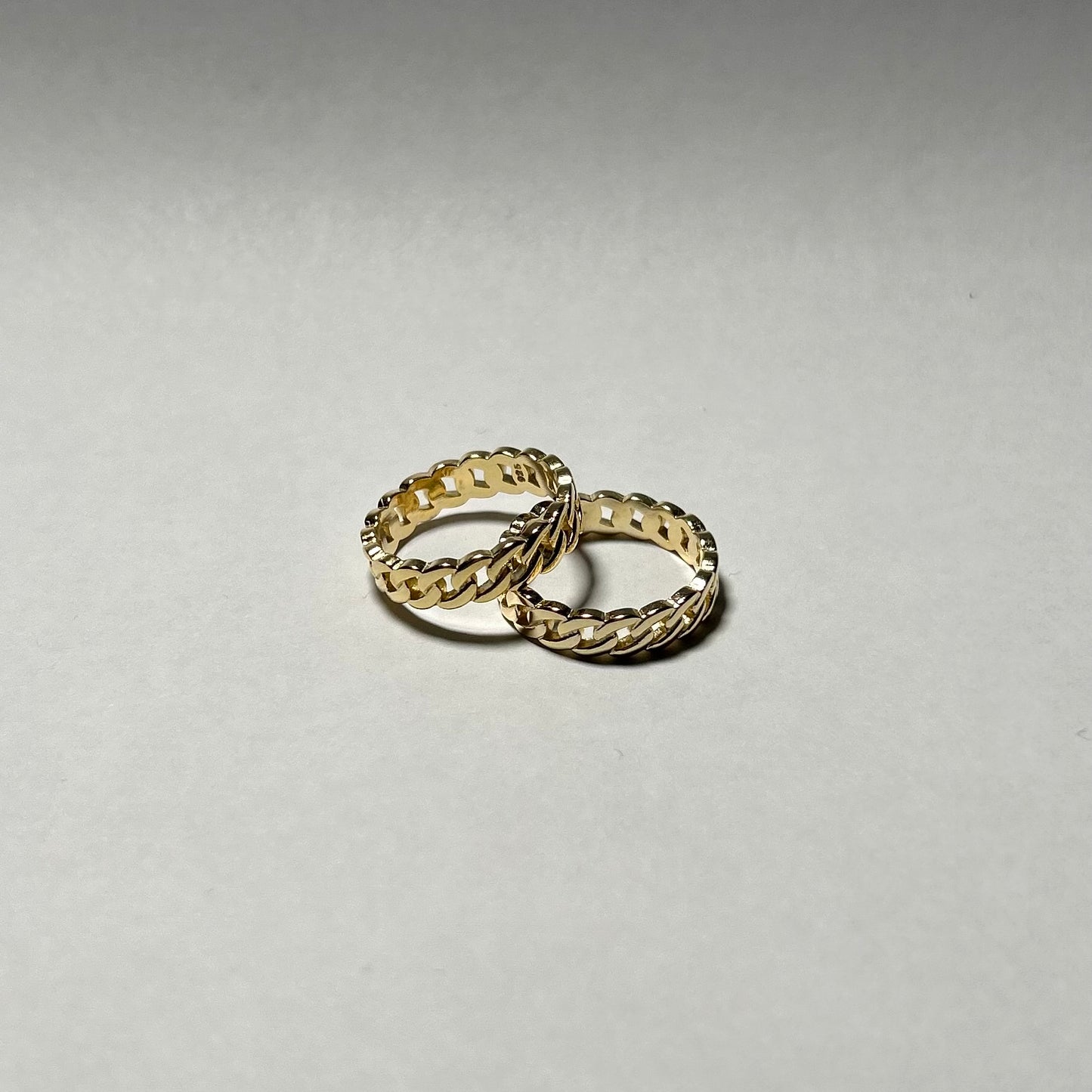 diblin - gold vermeil chain ring